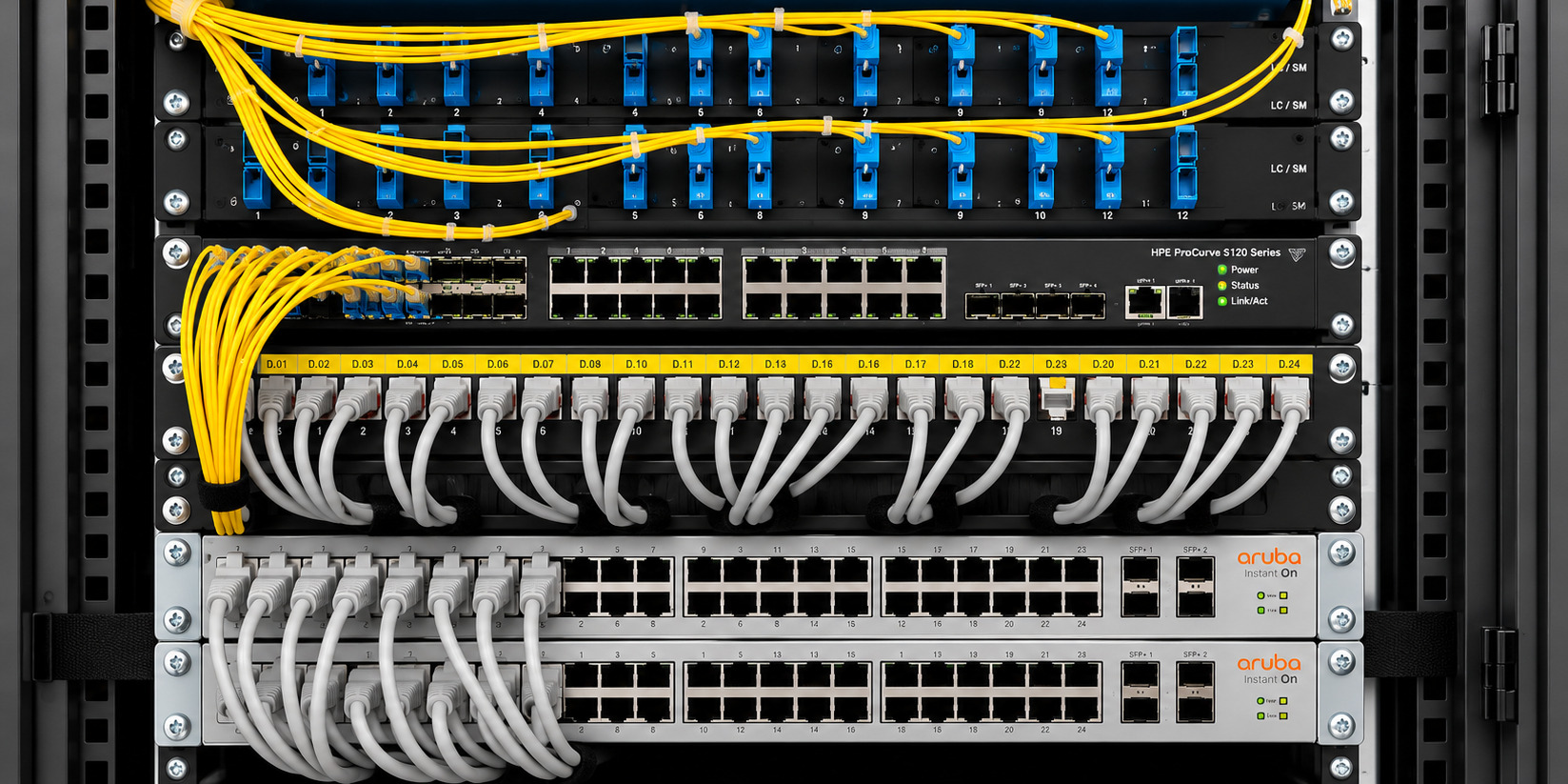 Network Rack – Close Up